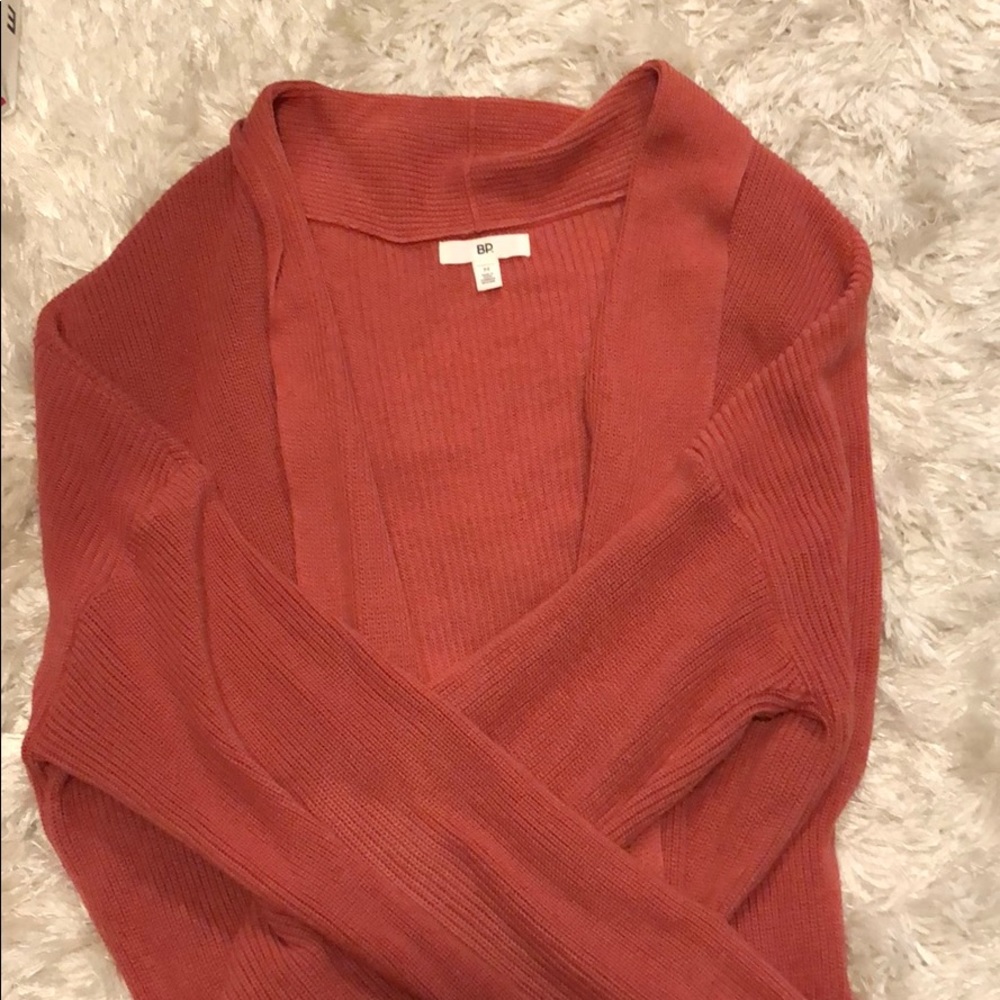 Open mid length sweater